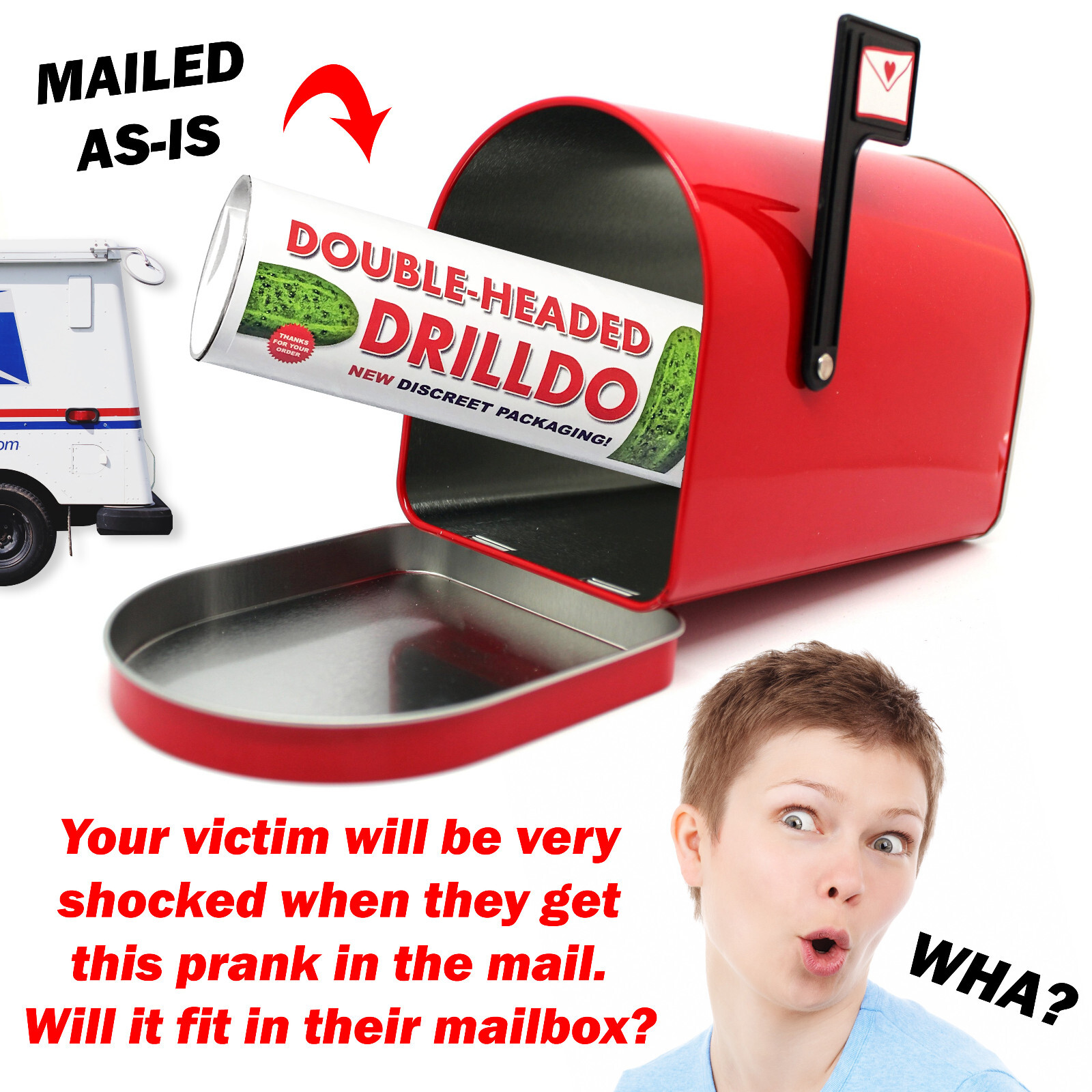 Double D Prank Tube Mailed Directly to your Friends to Embarrass Them!