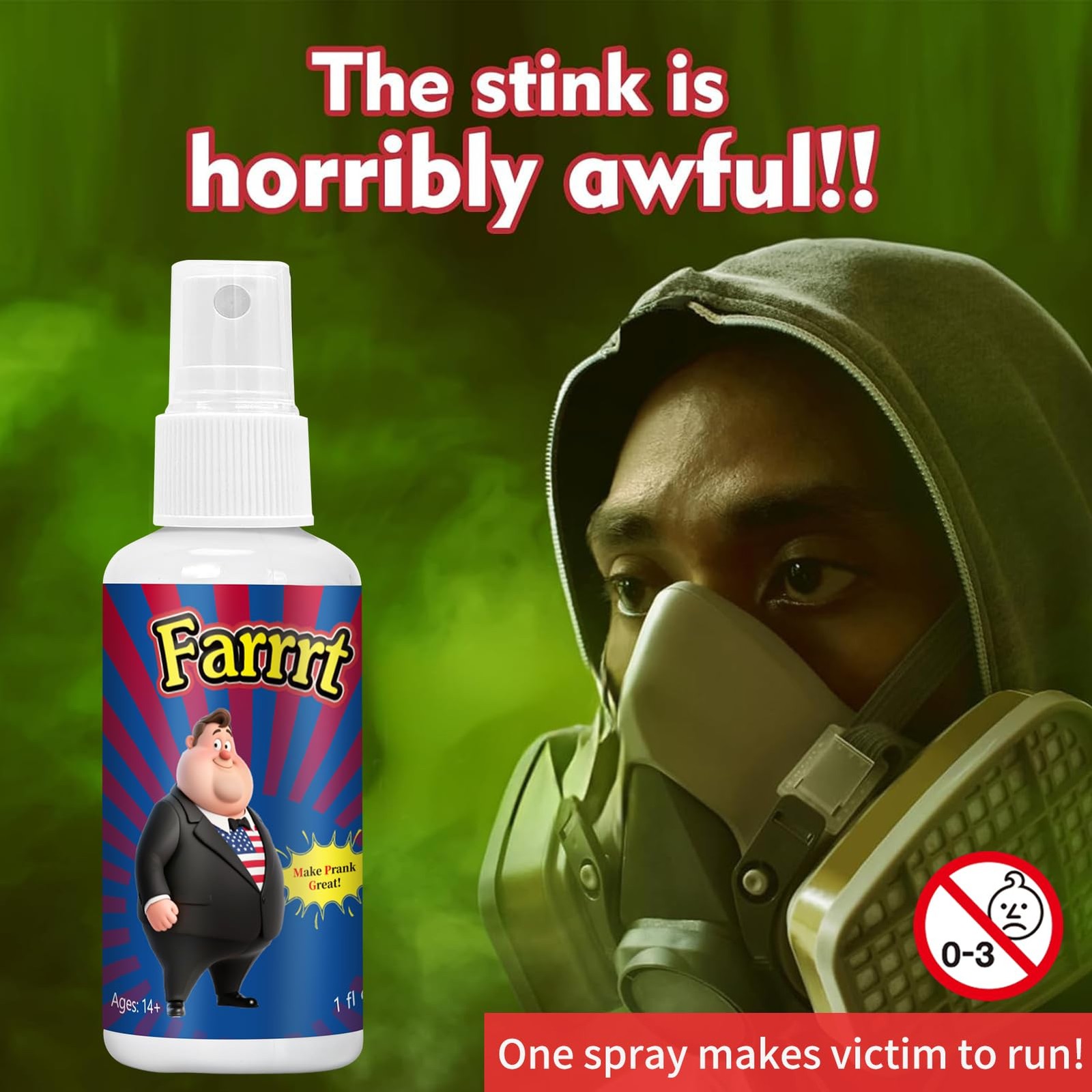 2Packs Fart Spray Extra Strong,Potent Smell Like Fart Bomb,Hilarious Gag Gift…