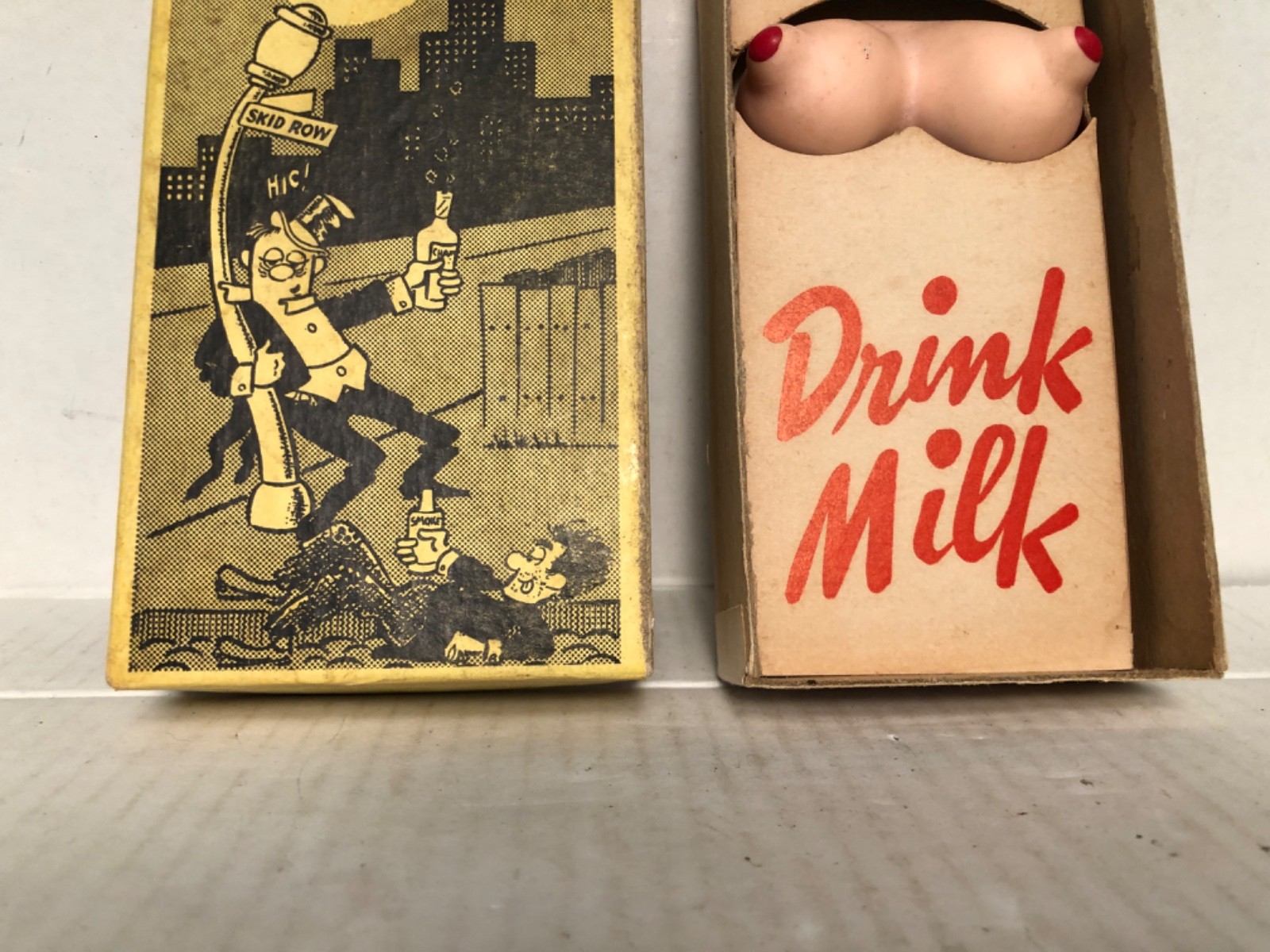 VTG ADULT GAG GIFT “DRINK MILK” BREASTS