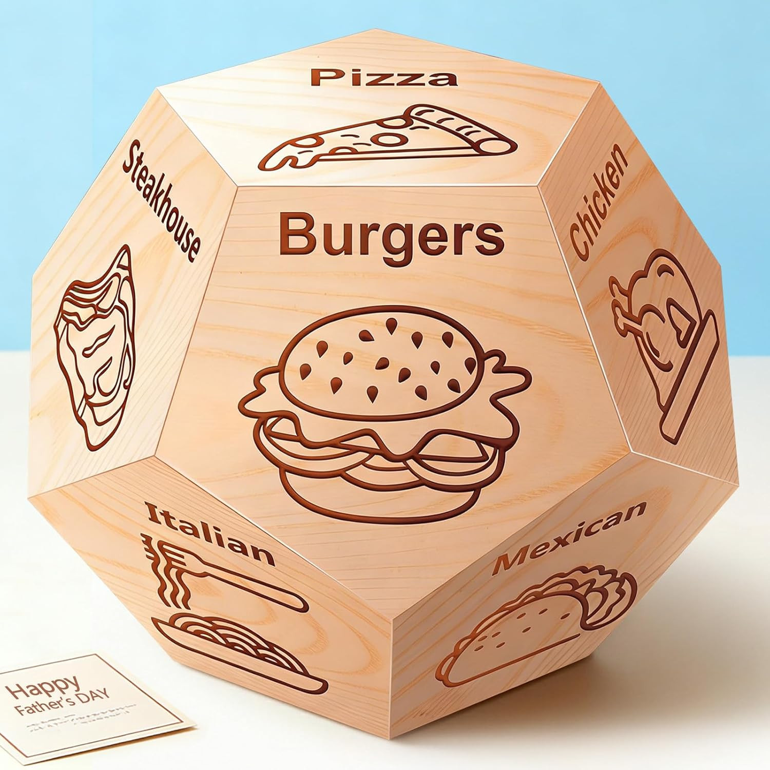 Date Night Food Decision Dice – Ideal Gift for Couples and Dads