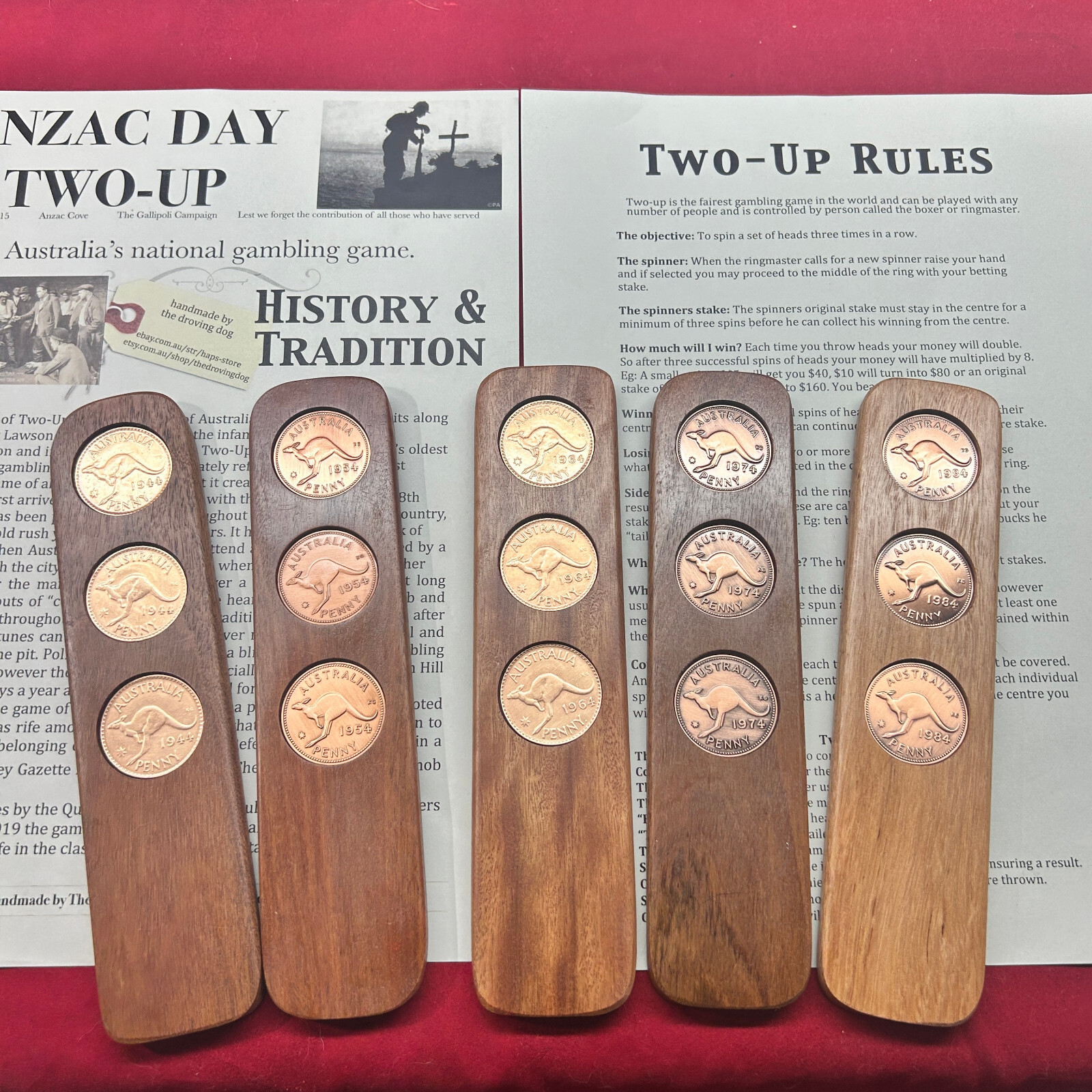 2006 Australian Penny 2UP Game – 20th Birthday Gift Present – ANZAC Day