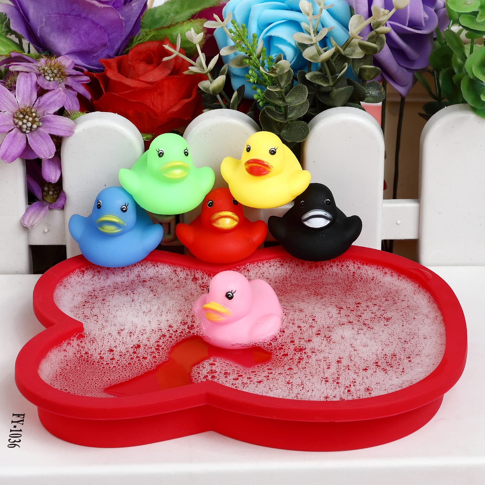 50 PCS Jeep Rubber Ducks in Bulk Assorted Duckies for Ducking Cruise Ducks Small