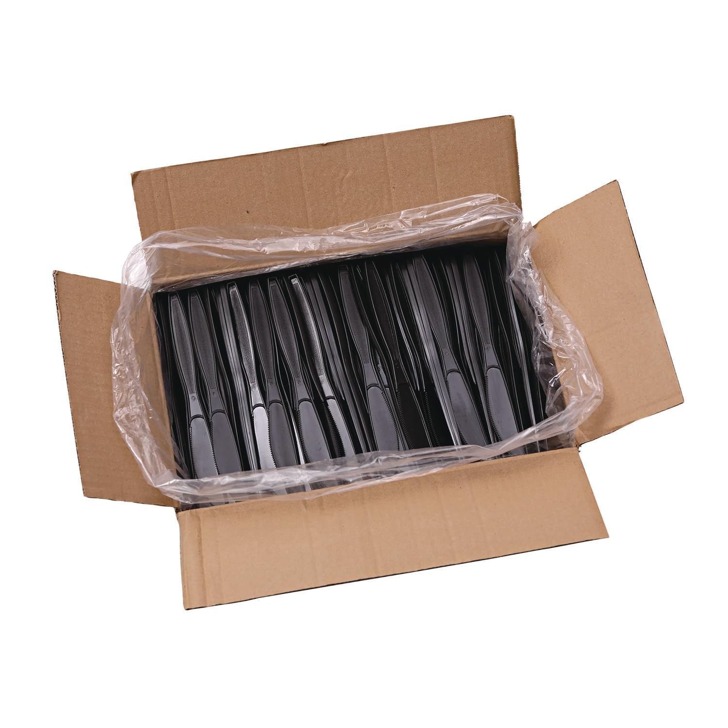Heavyweight Polypropylene Cutlery, , Black, 1000/Carton