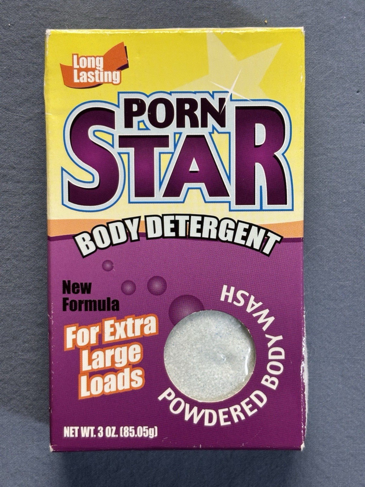 Porn Star Body Detergent Gag Gift Vintage Novelty Powdered Soap Box