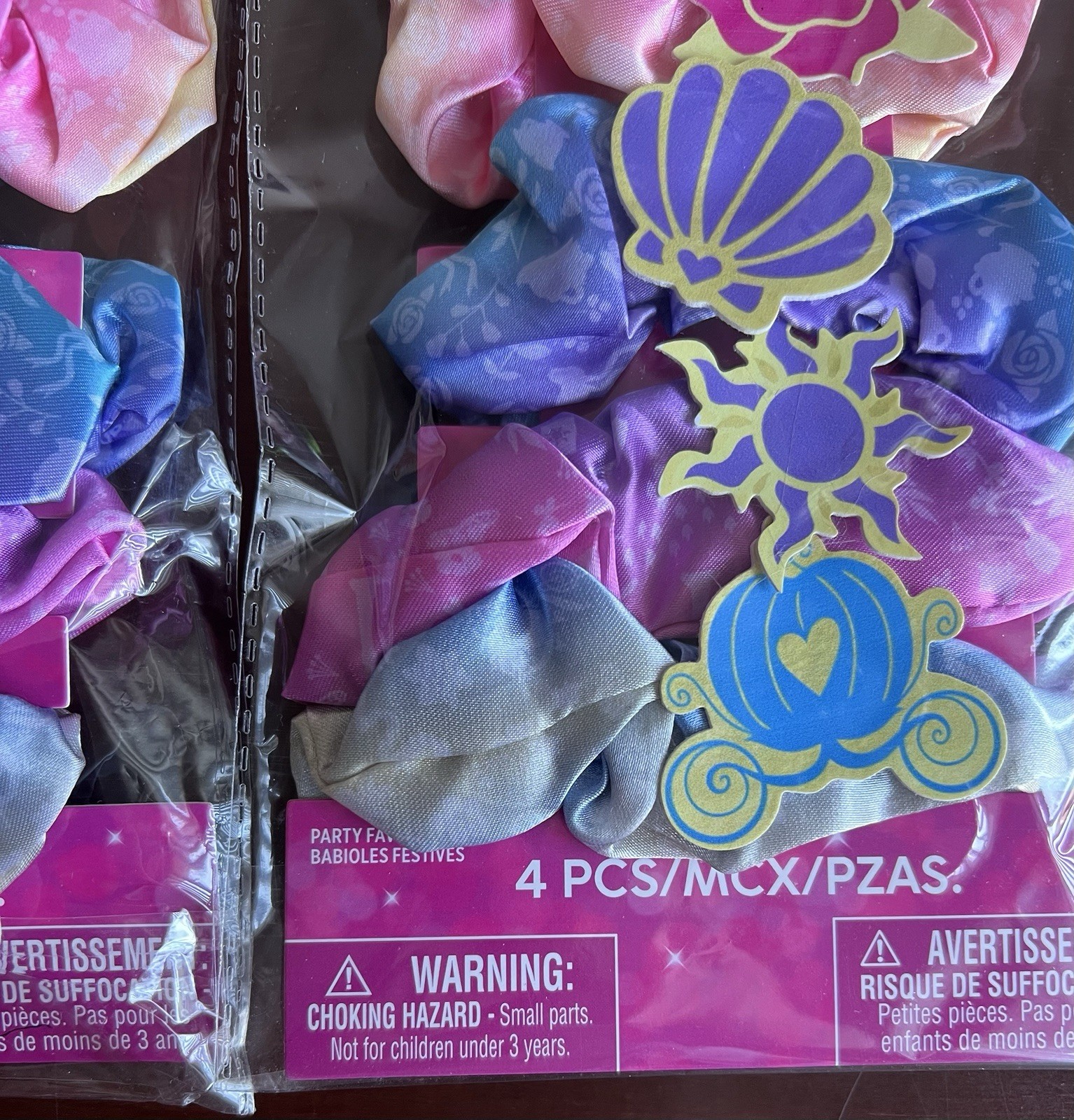 Disney Princess New Party Favors Sash Set & Scrunchies