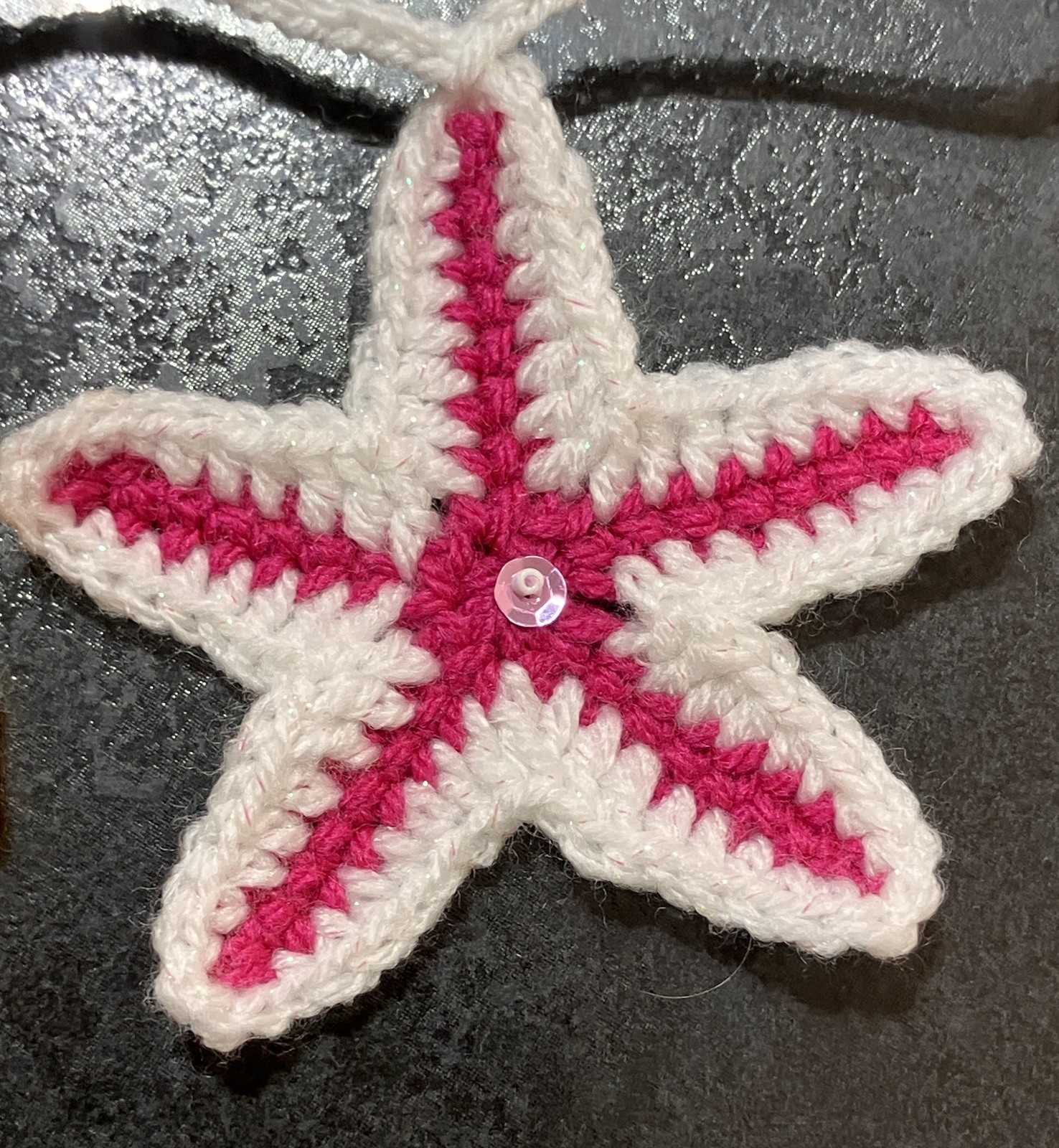 🌞 NEW Beach hut and star fish Hand Crochet Bunting Window camper summer Gift