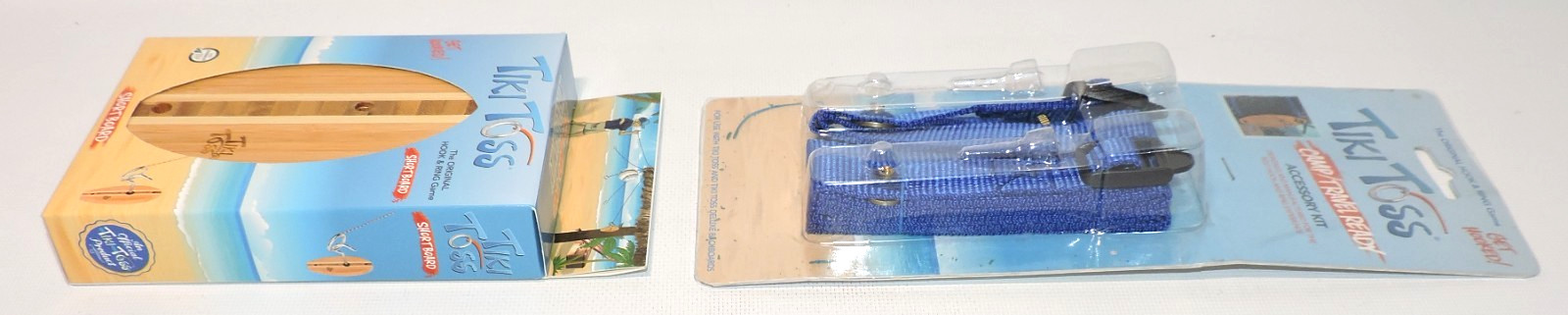 Tiki Toss Indoor & Outdoor Ring Toss Game Short Board & Accessory Kit Straps NEW