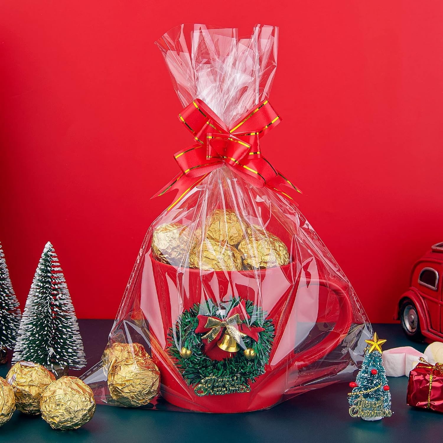 Durable 100 Pack Clear Cellophane Bags 9×12 | Perfect for Any Occasion