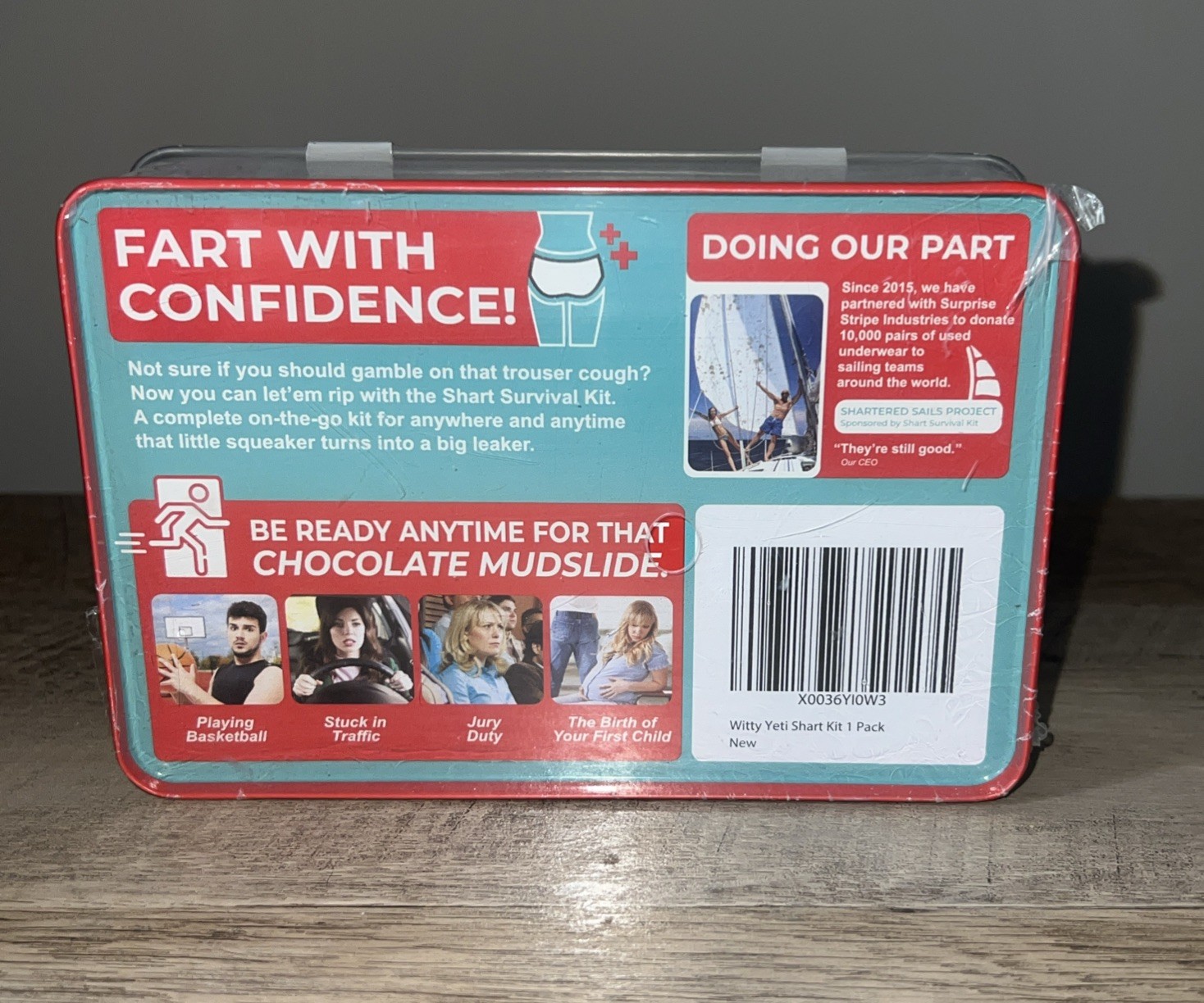 Funny Shart Survival Kit – Poop Prank Gift Set with Wipes & Underwear-5piece set