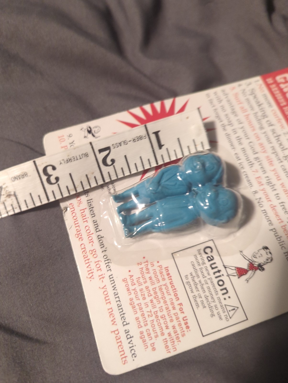 Grow New Parents Novelty Toy Gag Gift Add Water Grows 600% New Rare Collectible