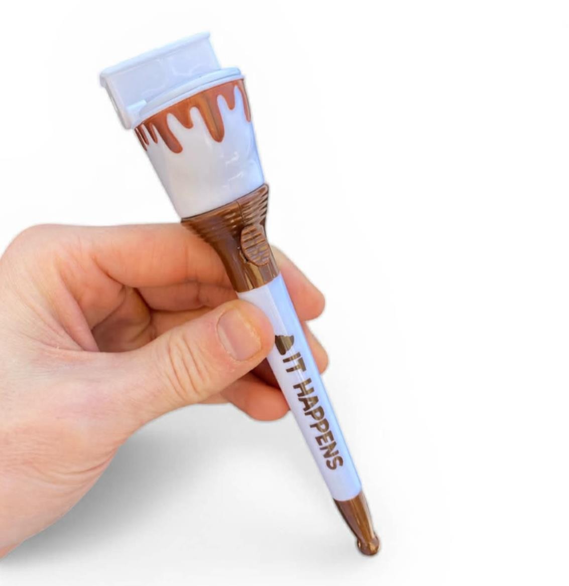 POOP IT HAPPENS PEN Toilet Seat Pop Up Crap Emoji Office Joke Gift Prank Poo GaG