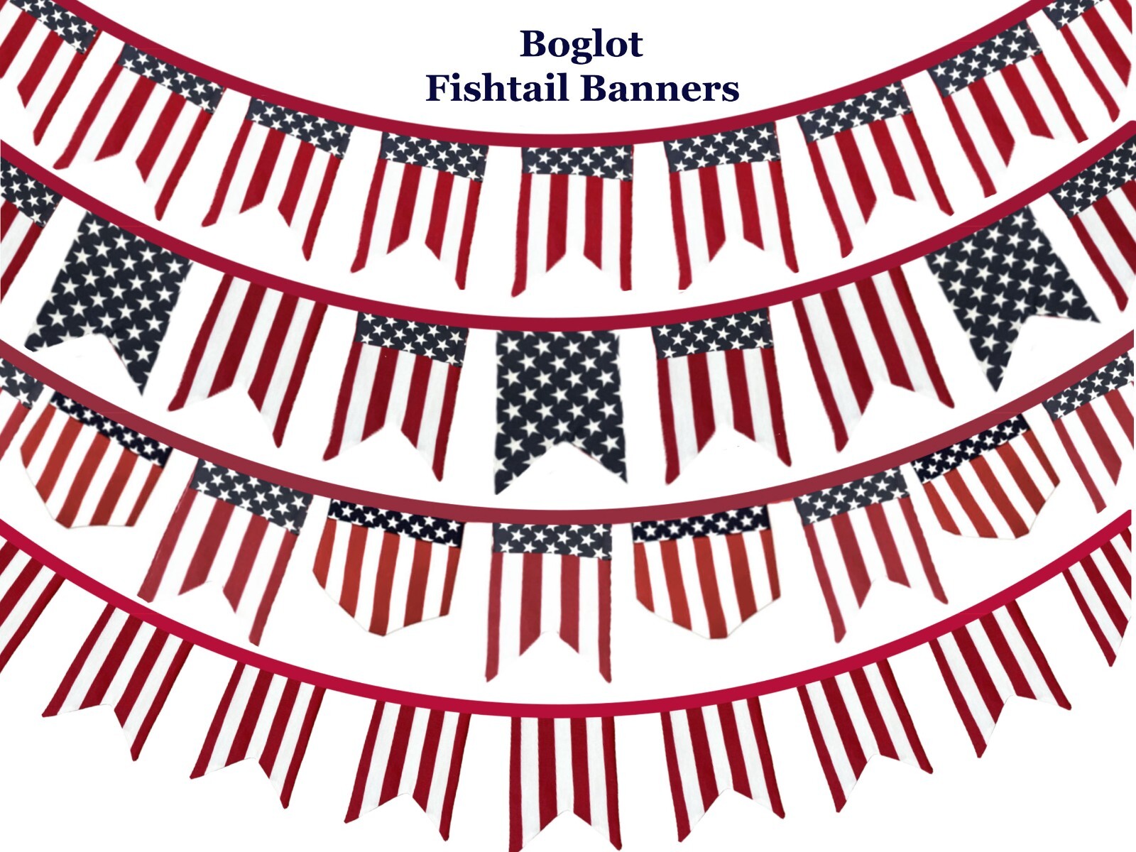 Carnival Circus Big Top Red & White Pennant Flag Banner Bunting Kid Party Decor