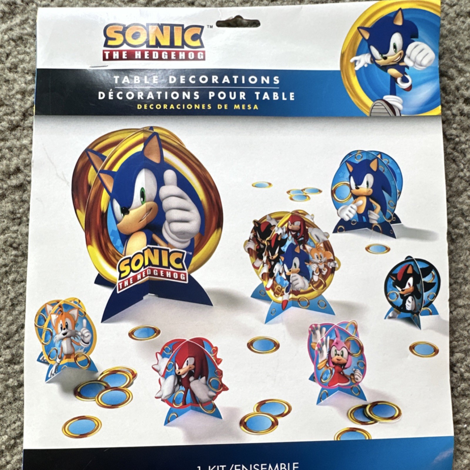 Amscan Sonic the Hedgehog Party Table Decorations Kit 31pcs Knuckles Tails Amy
