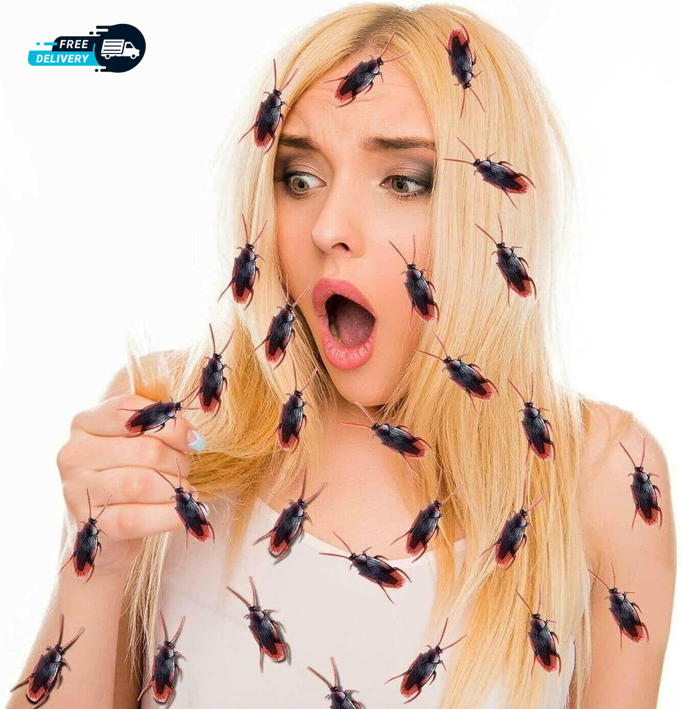 Prank Fake Roaches Favorite Trick Joke Toys Look Real Scary Insects Realistic