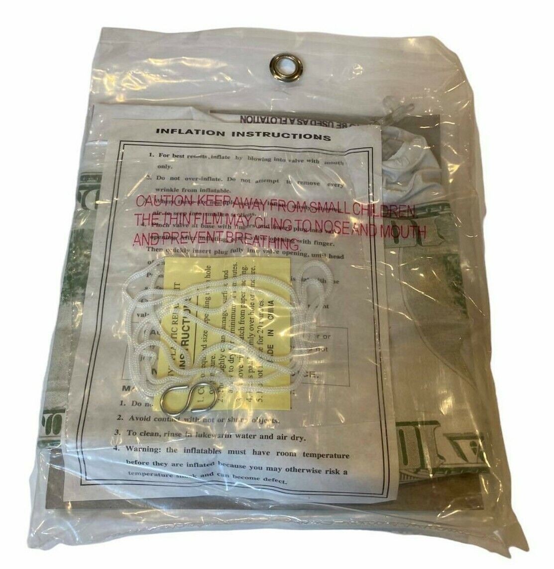 10 Giant Party Inflatable $100 Hundred Dollar Money Bills – Gag Joke Fun Toys