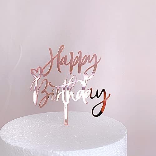 Multifunctional Rose Gold Cake Topper 6 Inch for Birthdays and Baby Showers