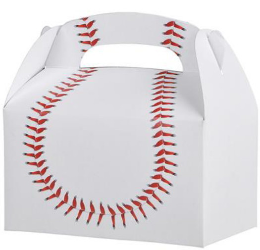 12 BASEBALL PARTY TREAT BOXES FAVORS GOODY BAG PRIZE GIFT BASKET CARNIVAL