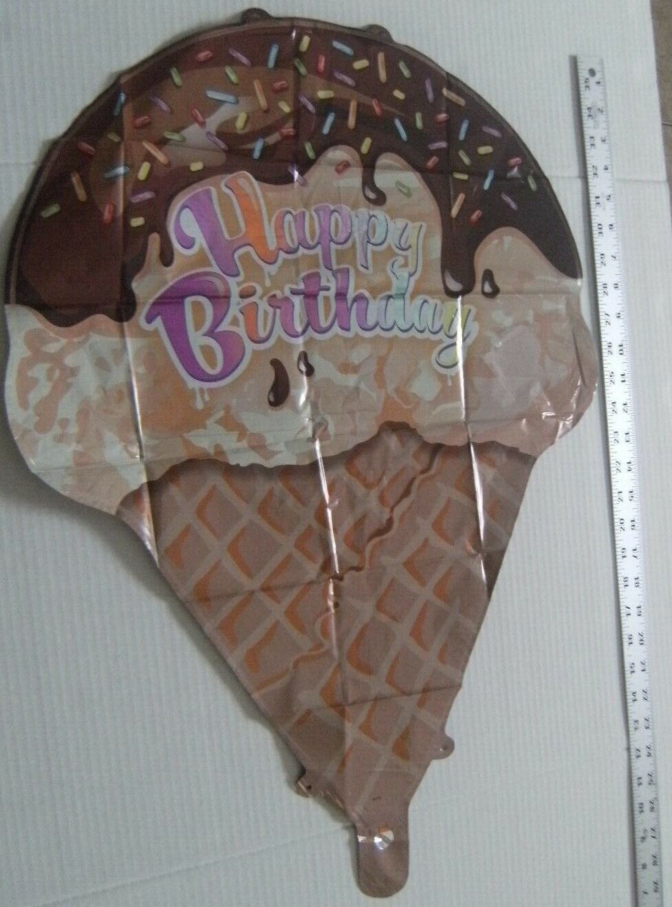 Foil Balloon Ice Cream Cone Sweets Decoration Adults Kids Happy Birthday Party
