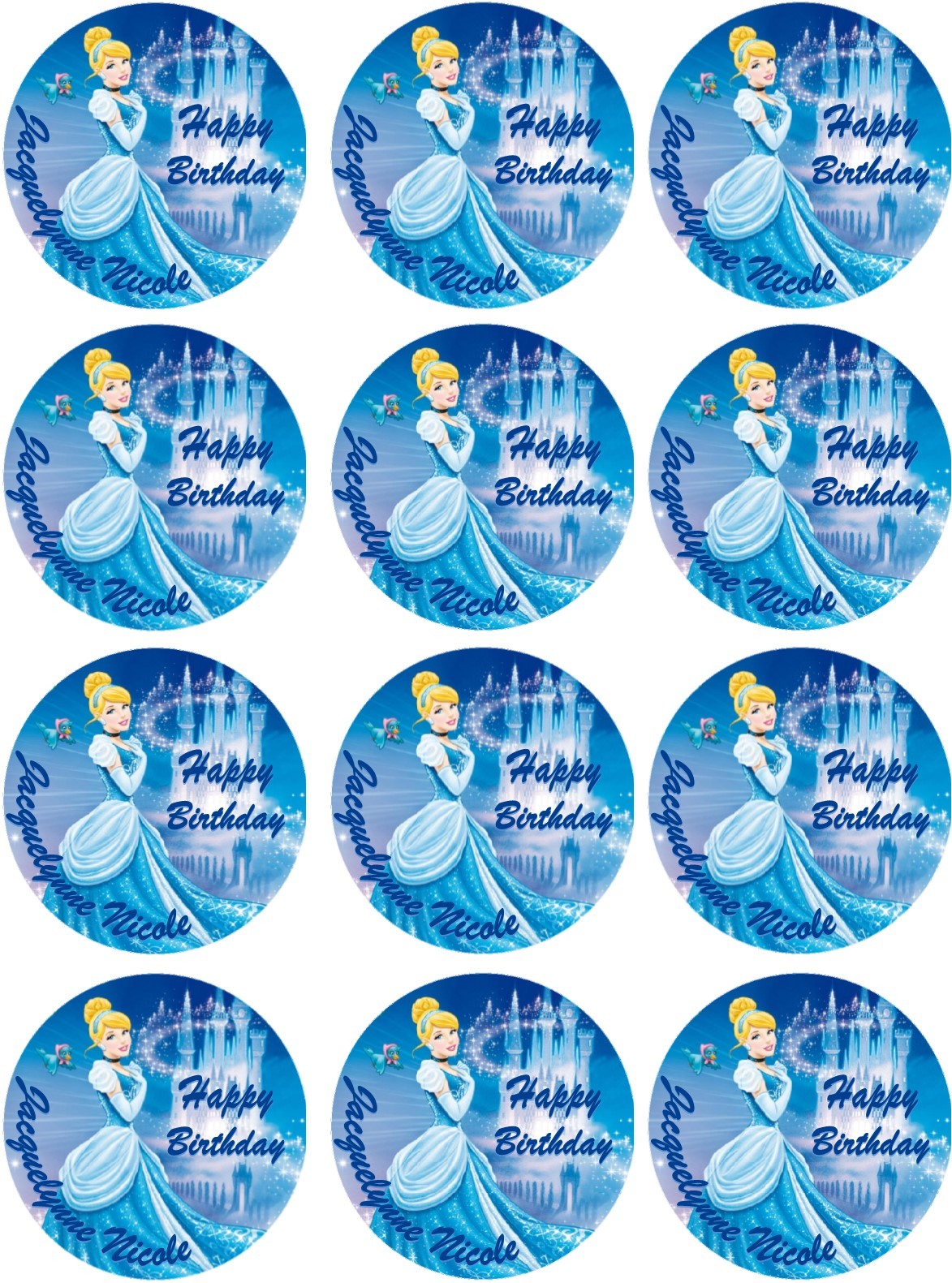 CUPCAKES ROUND TOPPER EDIBLE PHOTO IMAGE CUSTOM – ANY IMAGE (ENGLISH/SPANISH)