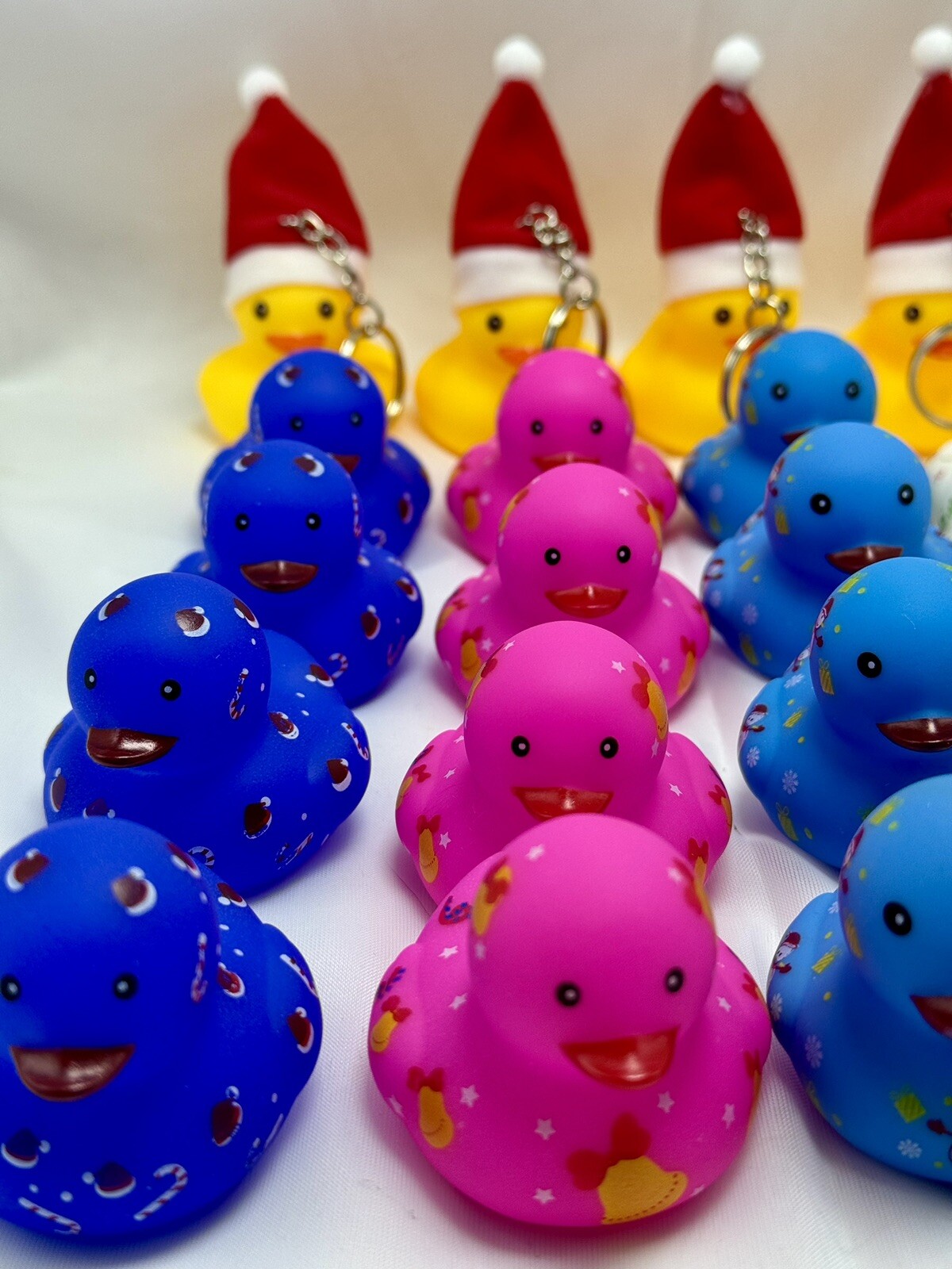 35 PCS Assorted Christmas Rubber Ducks for Jeep Ducking 2″ Squeaky Duck Jeeping