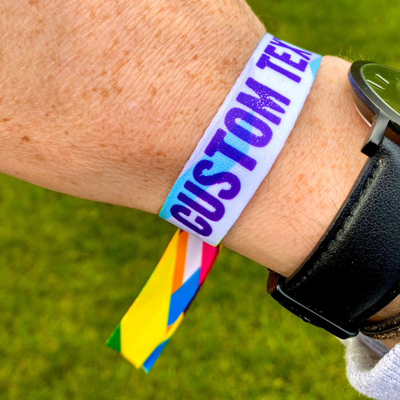 Personalised Party Event Wristbands – Customised Festival Fabric Wristbands