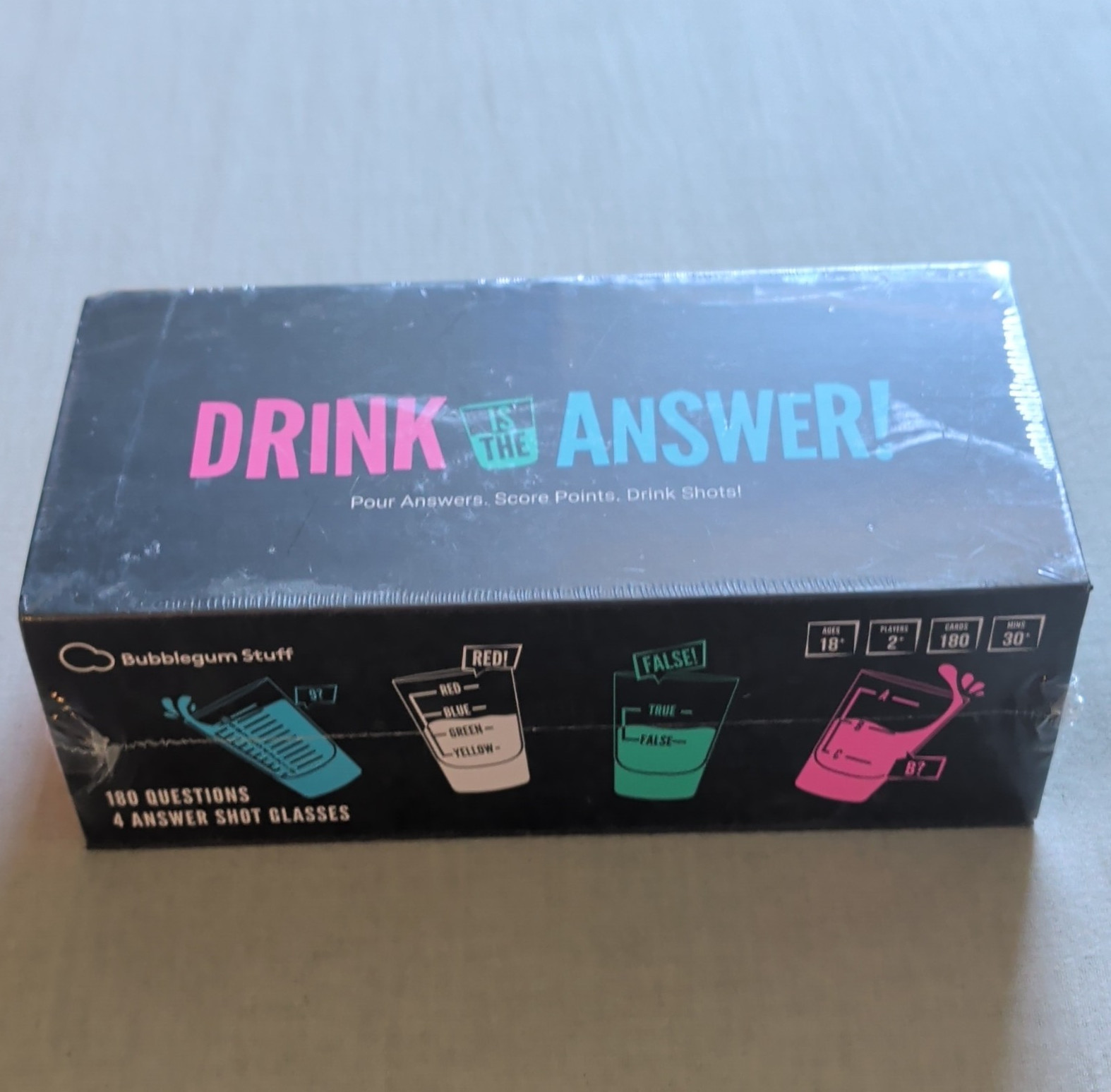 Drink Is the Answer! Party Drinking Game Sealed Brand New