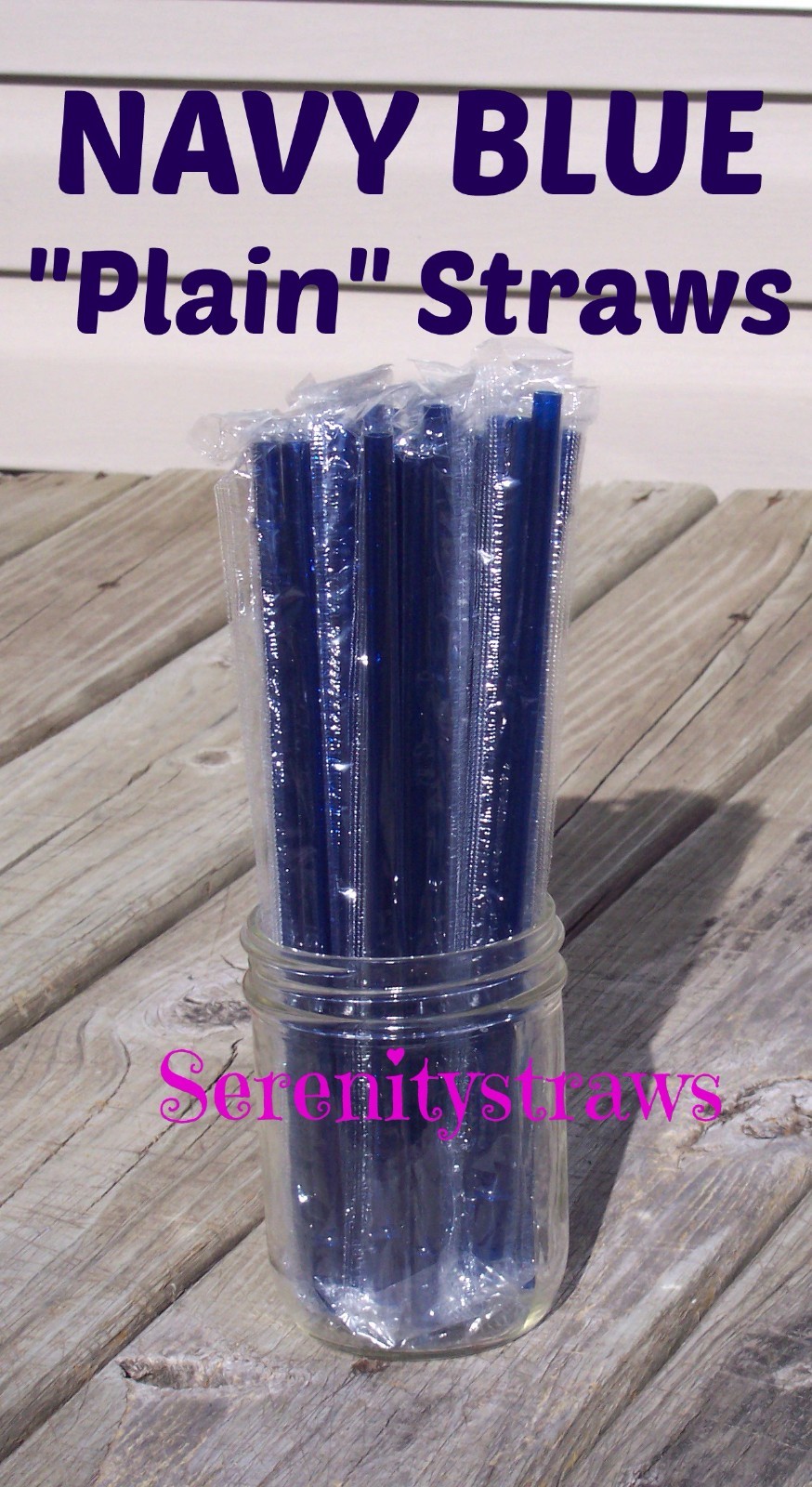 PLAIN ACRYLIC STRAWS, Solid Colors, Individually Wrapped, Reusable