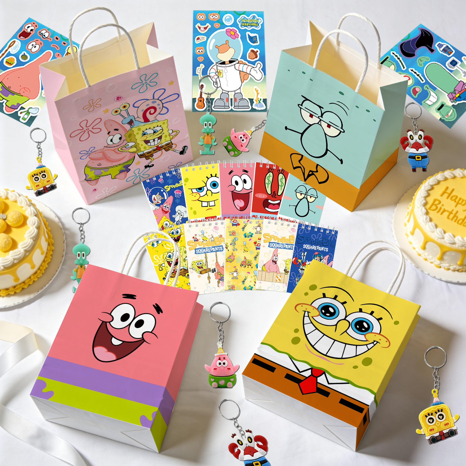 SpongeBob Party Favor SpongeBob Party Supplies Goodie Bags Pens Notebooks Slap
