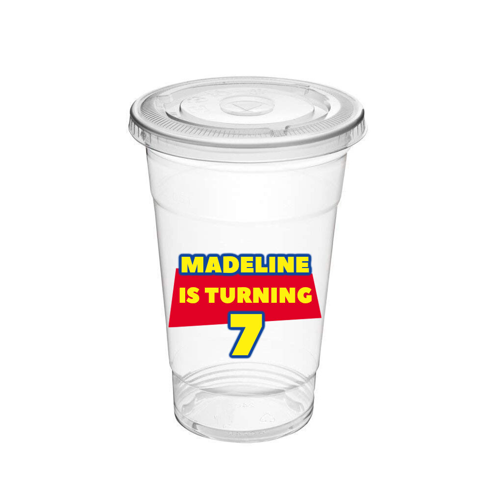 Toy Story Birthday Party Shirt and cups, CUSTOMIZE NUMBER