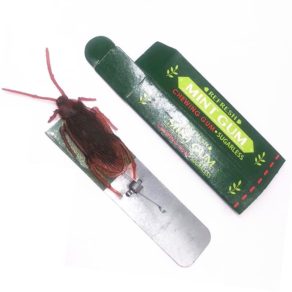 Cooplay 4PCS Roaches Prank Chewing Gum Spoof Cockroach Head Toys Gadget…