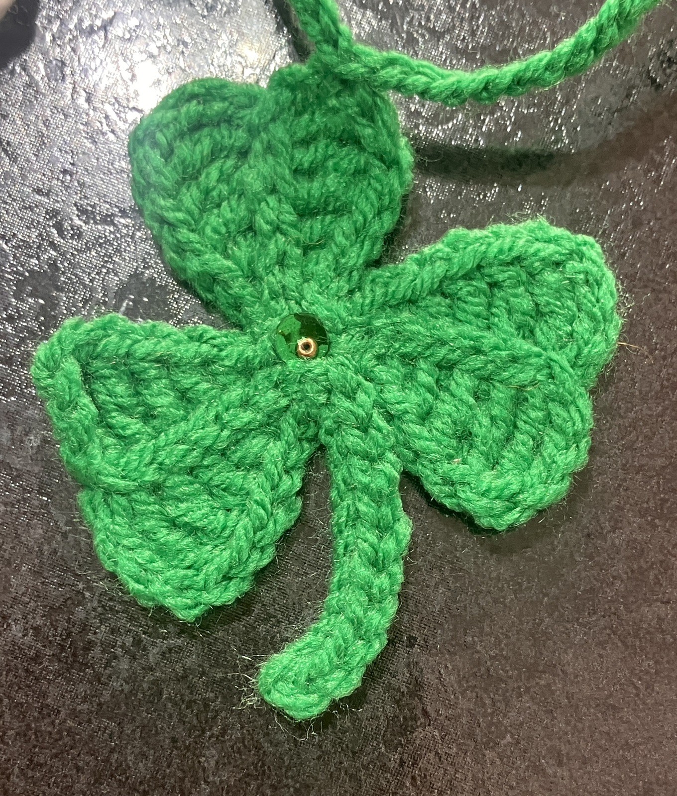 NEW crochet Shamrock Clover Bunting lucky Irish Window camper Birthday day gift