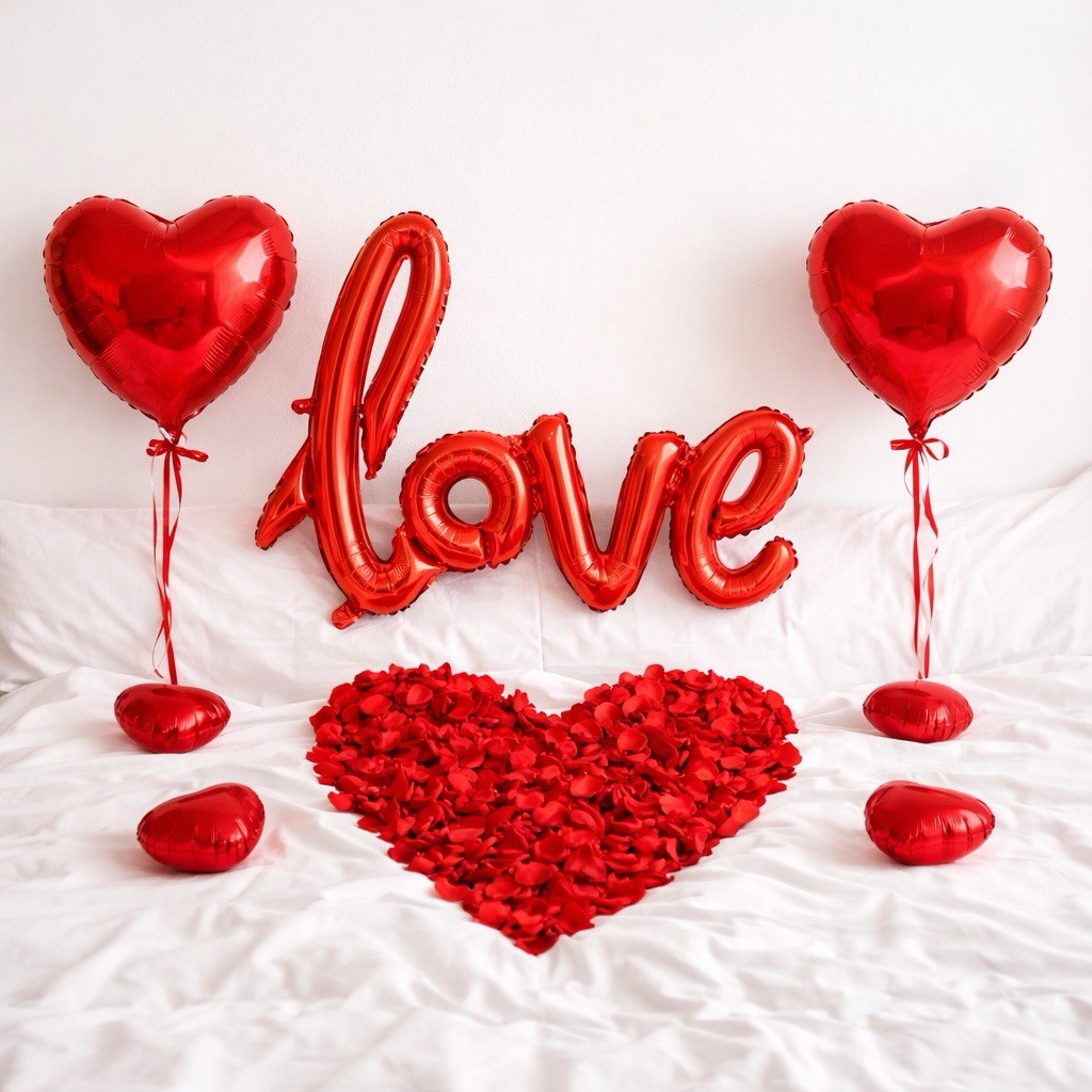 Romantic Love Balloon Decoration Set – Surprise Decor