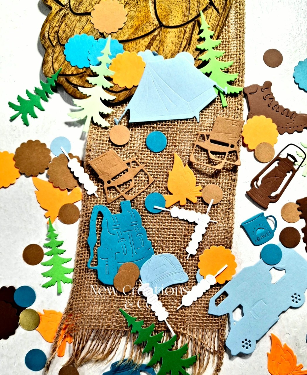 Camping Confetti 150 Count Glamping Party Decorations Birthday Party Supplies