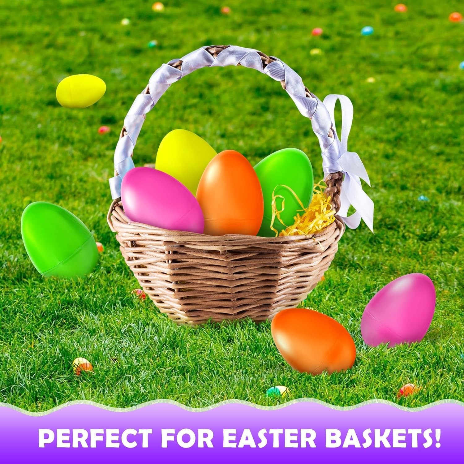 4 Jumbo Easter Basket Stuffer Surprise Eggs, Science Experiments for Kids, Ea…