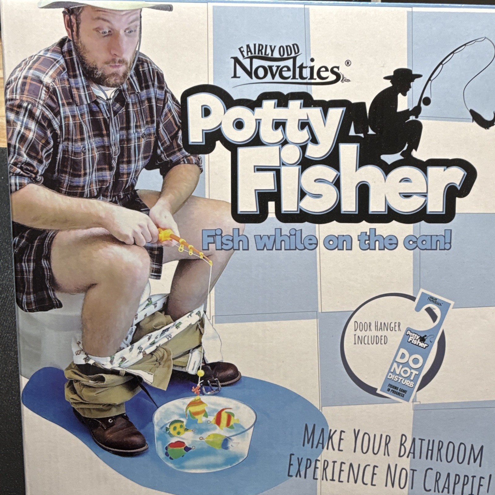Fairly Odd Novelties Potty Fisher Bathroom Fishing Gag Toy, Adults 18+