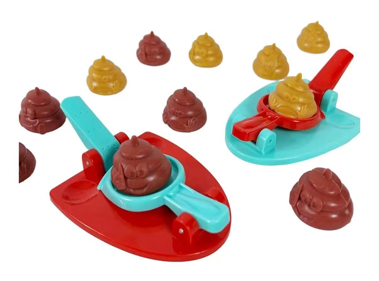 Poop Shoot Game for Family Interactive Toilet Toy for 2-6 Players Funny Gags