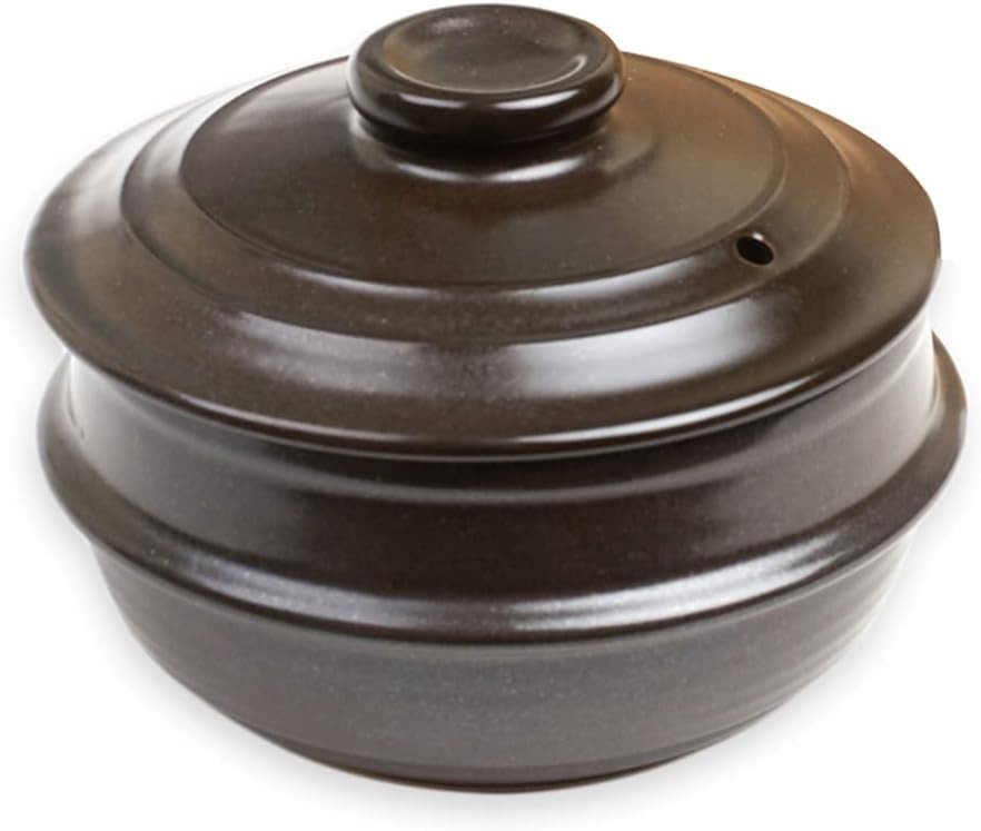 Dolsot Korean Stone Bowl W/ Lid No Trivet Size 4)