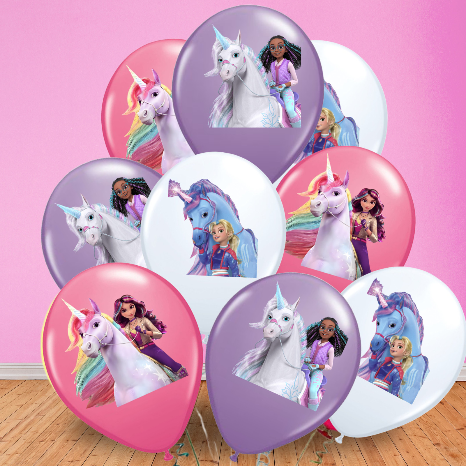 UNICORN ACADEMY PARTY SUPPLIES BIRTHDAY DECORATION BALLOON TABLEWARE SWIRL