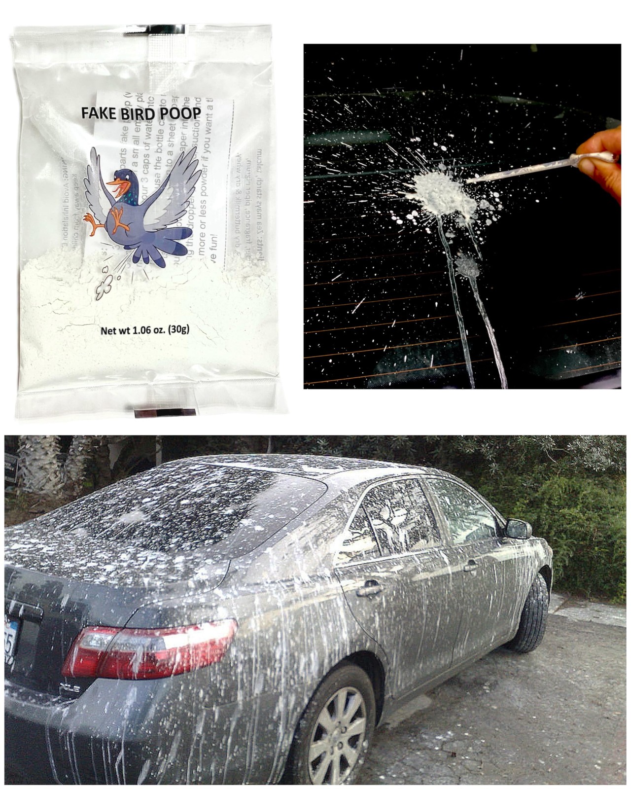 Pranks and Prank Ideas – Fake Bird Poop for Cars Special Effects April Fools …