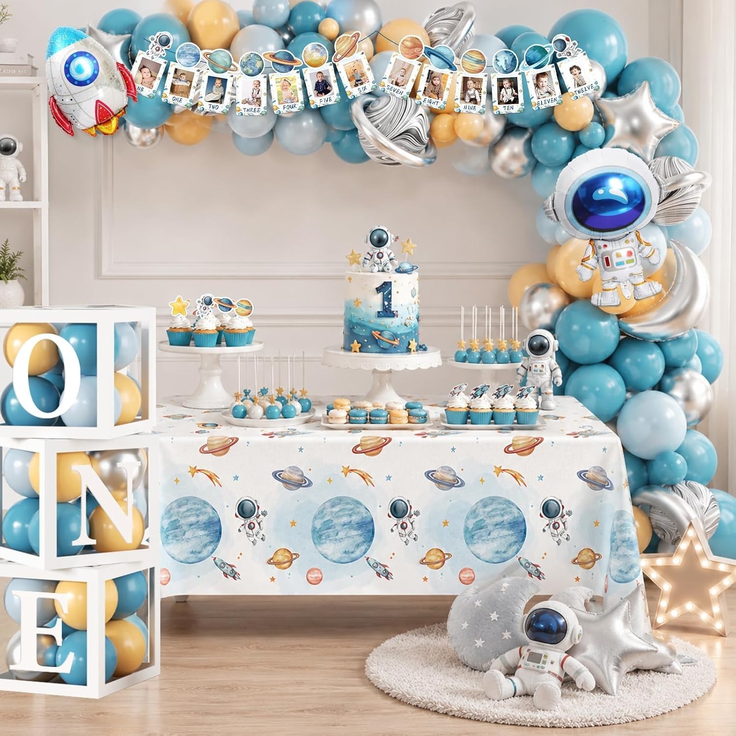 “First Trip Around The Sun” 1st Birthday Decorations Kit NEW