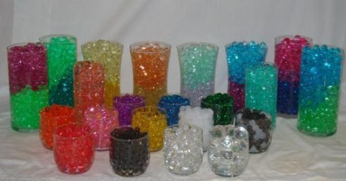 Water beads -USA water jelly beads -29 different colors -each pk makes 1 1/2 Qrt