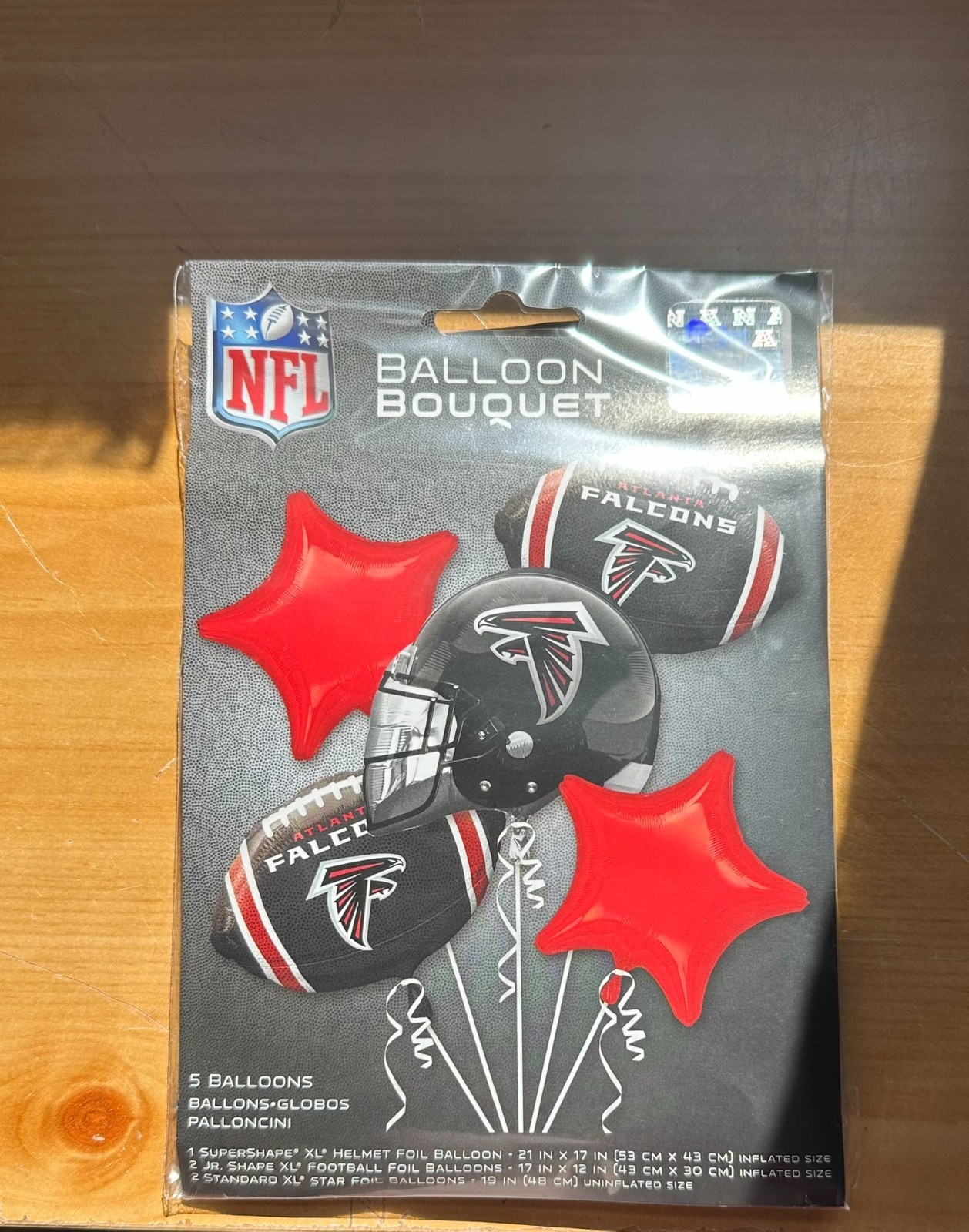 NFL 5 Piece Mylar Foil Balloon Bouquet