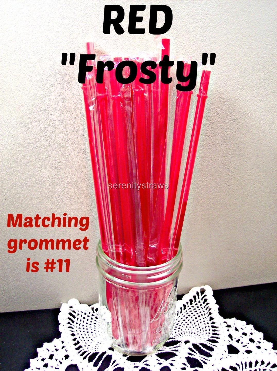 “FROSTY” STRAWS, 9/32″ X 9″ or 11″, Solid Frosty Colors, Reusable