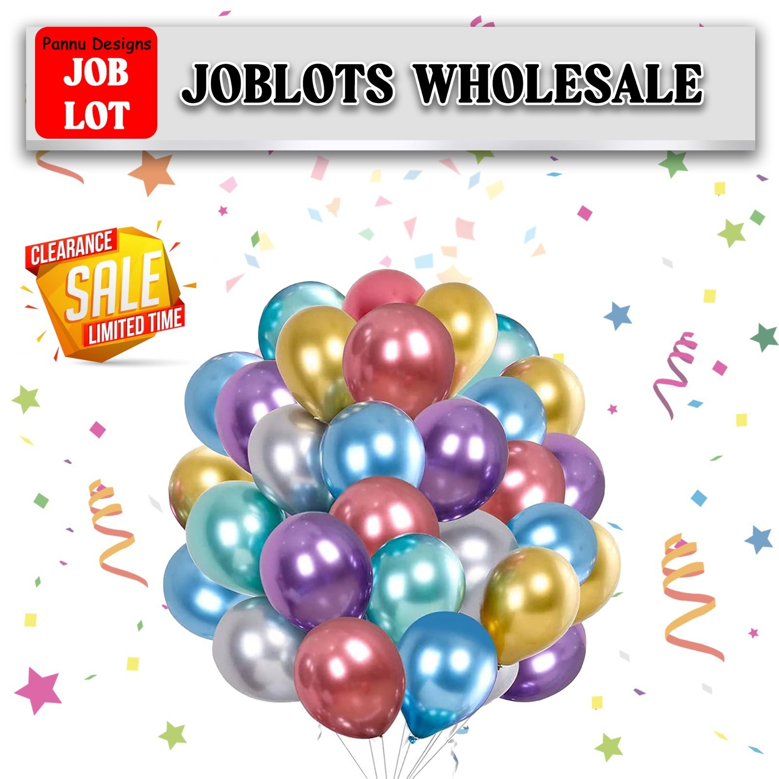 WHOLESALE BALLOONS 200pcs Latex BULK PRICE JOBLOT Quality Any Occasion BALLONS
