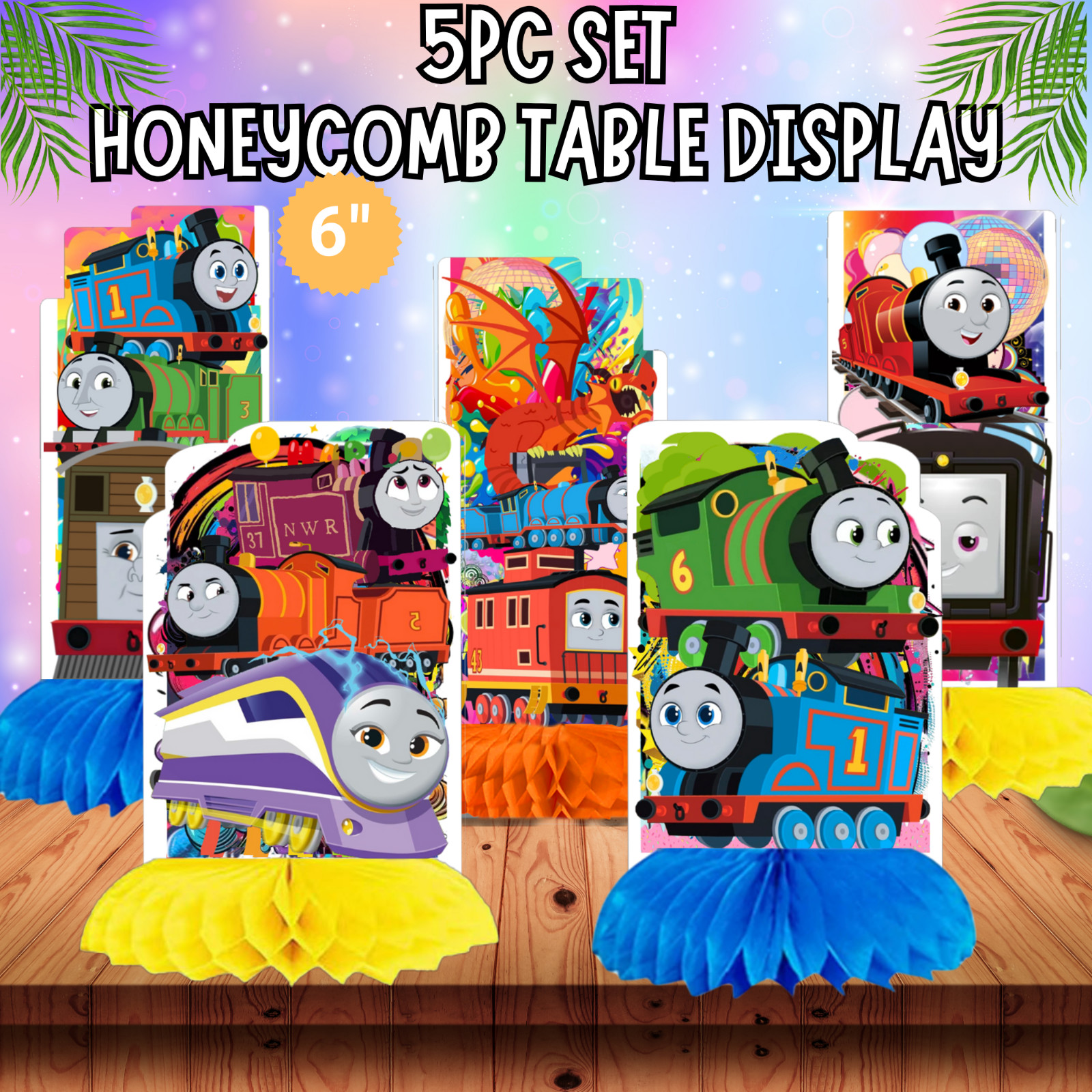 THOMAS TRAIN birthday party supplies favor centerpiece decoration event balloon
