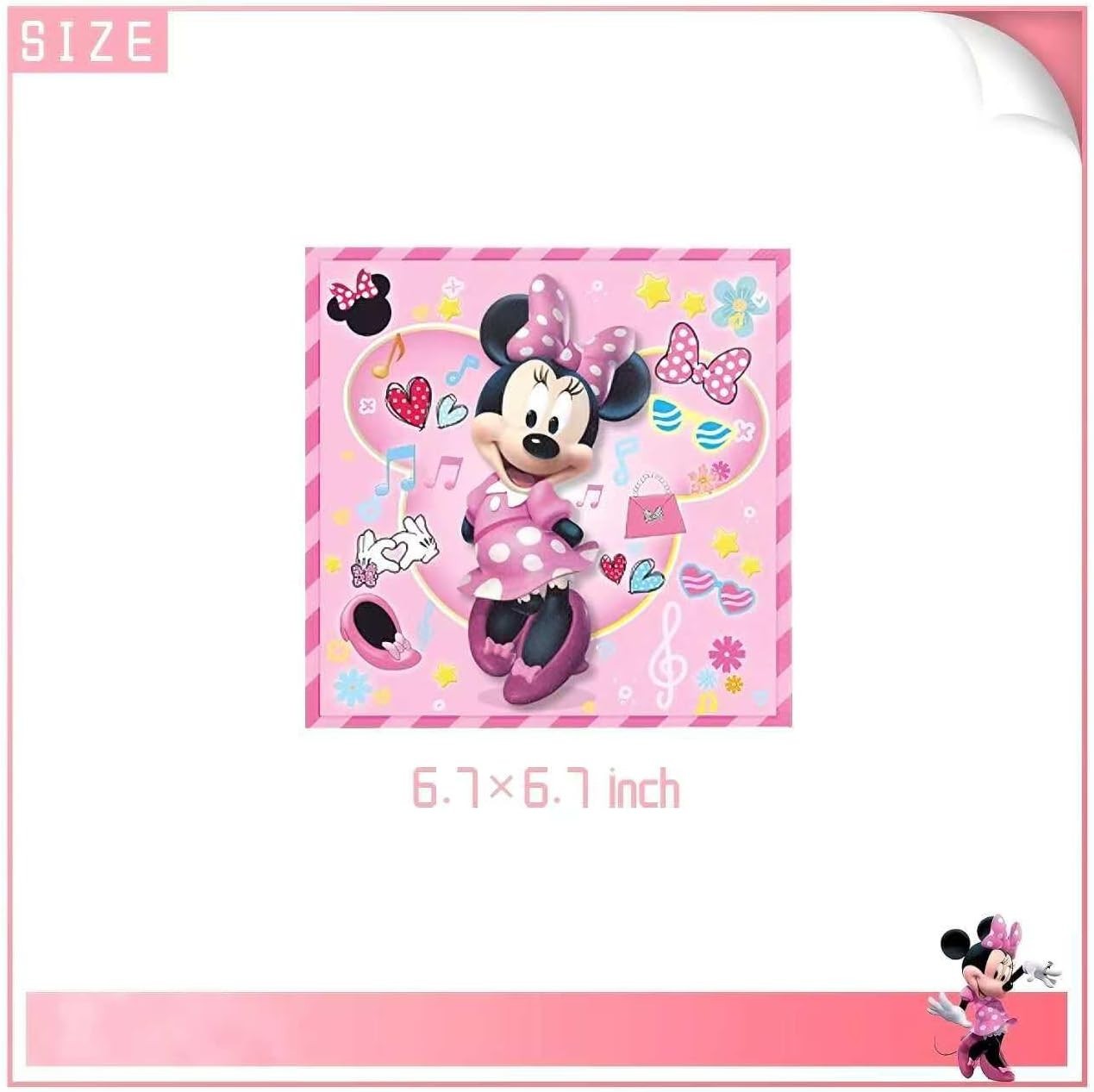 82 pcs, Minnie Mouse birthday party supplies, birthday decorations 10 guests.
