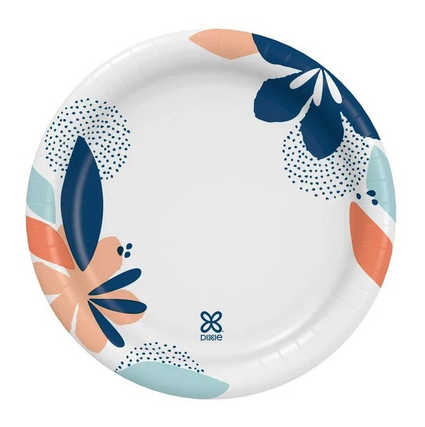 Dixie Disposable Paper Plates, 7 in, 50 count (Pack of 3 )
