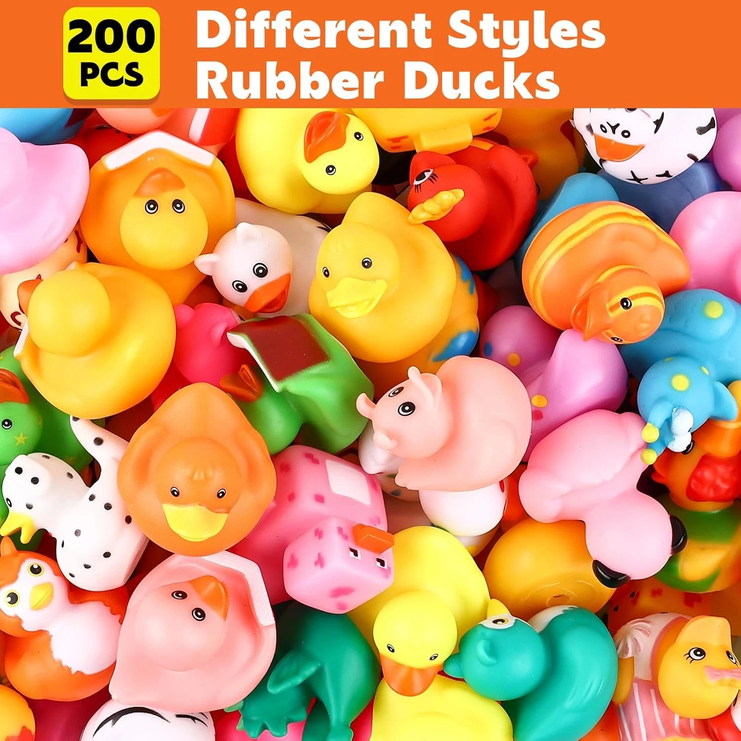 Rubber Ducks in Bulk, Assortment Duckies for Jeep Ducking Floater Duck Bath Toys