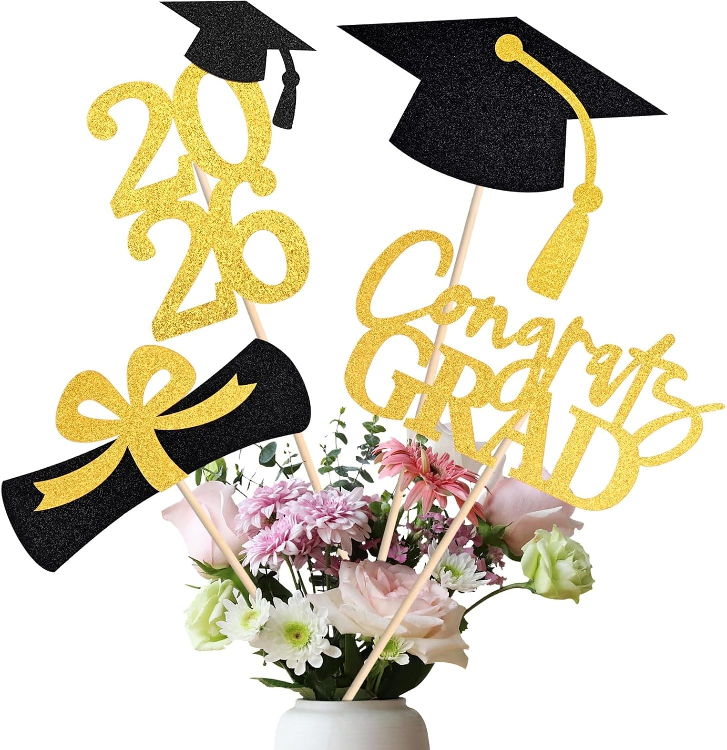 20 PCS 2026 Graduation Party Decorations Set,Class of 2026 Double Sided Gradu…