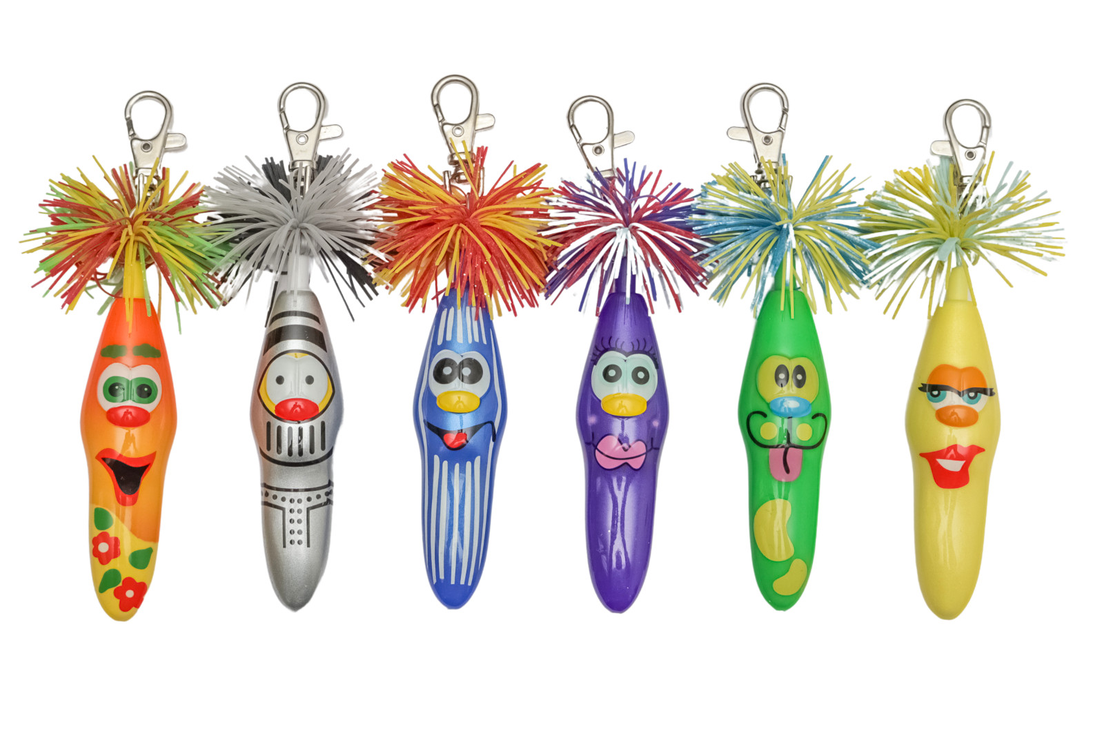Limited Edition Rare Find Kooky Klicker Krew 3 #13 – #18, 6 Character Pens – Fun